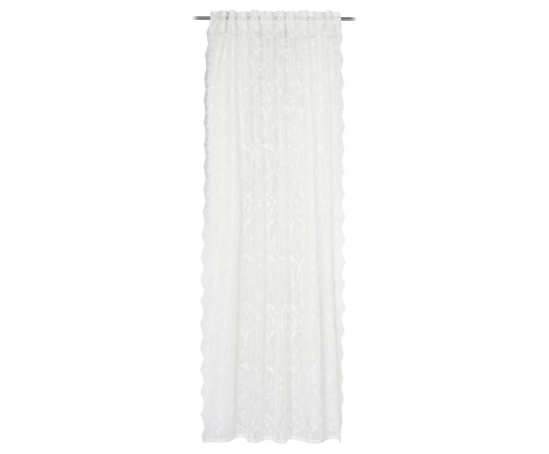 Ambiente Trendlife Vorhang verdeckte Schlaufe Romantik Weiß 140x245cm