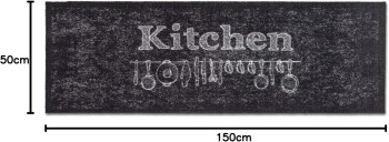 ASTRA Fußmatte/Sauberlauf Miabella - Kitchen schwarz 50x150cm