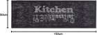 ASTRA Fußmatte/Sauberlauf Miabella - Kitchen schwarz 50x150cm