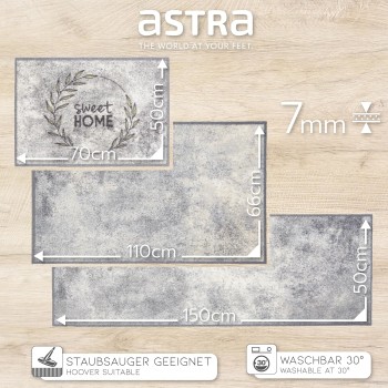 ASTRA Fußmatte/Sauberlauf Miabella - Sweet Home Kranz 50x70cm