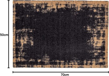 ASTRA  Fußmatte/Sauberlauf Miabella - Uni Bordüre schwarz 50x70cm