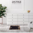 ASTRA  Fußmatte/Sauberlauf Miabella - Uni Bordüre schwarz 50x70cm