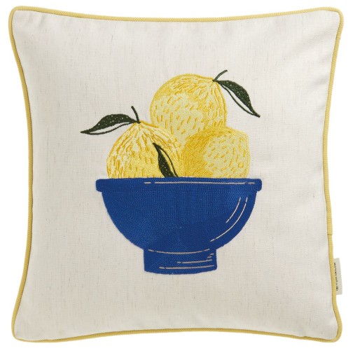 Tom Tailor Zierkissenhülle Lemons zitrone 38x38cm