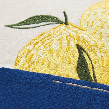 Tom Tailor Zierkissenhülle Lemons zitrone 38x38cm