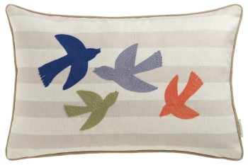 Tom Tailor Zierkissenhülle Birds lila 38x58cm