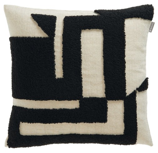 Musterring Zierkissenhülle Slow schwarz 45x45cm