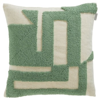 Musterring Zierkissenhülle Slow grün 45x45cm