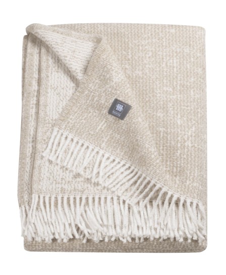 Musterring Decke / Plaid Ease beige 140x200cm