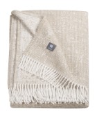 Musterring Decke / Plaid Ease beige 140x200cm