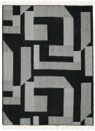 Musterring Decke / Plaid Slow schwarz 140x200cm