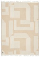 Musterring Decke / Plaid Slow beige 140x200cm