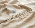 Musterring Decke / Plaid Slow beige 140x200cm