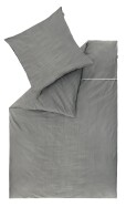 Musterring Bettwäsche Twist grau 155x220cm