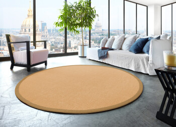 Sisal Premium Teppich ASTRA Manaus chablis/beige Rund 300cm