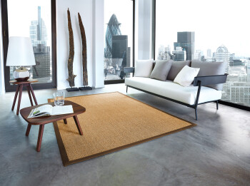 Sisal Premium Teppich ASTRA Manaus cognac/coffe 150x150cm