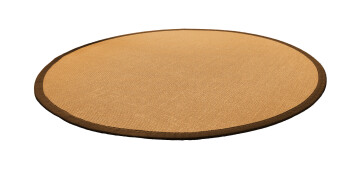 Sisal Premium Teppich ASTRA Manaus cognac/coffe Rund 350cm