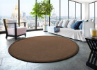 Sisal Premium Teppich ASTRA Manaus kaffee/graphit Rund 350cm