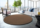 Sisal Premium Teppich ASTRA Manaus dunkelbraun/coffee Rund 350cm