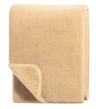 Biederlack Plaid / Decke 150 x 200cm Wool Feel Camel