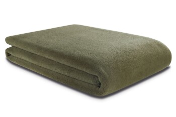 Biederlack Plaid / Decke 150 x 200cm Wool Feel Mossy