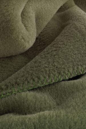 Biederlack Plaid / Decke 150 x 200cm Wool Feel Mossy