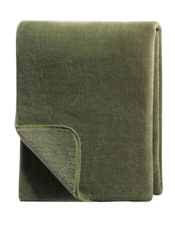Biederlack Plaid / Decke 150 x 200cm Wool Feel Mossy