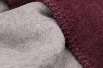 Biederlack Plaid / Decke 150 x 200cm feige-taupe
