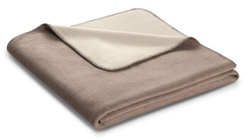 Biederlack Plaid / Decke 150 x 200cm sand-natur