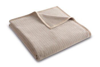 Biederlack Plaid / Decke 150 x 200cm Feel Taupe