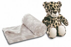 Biederlack Kuscheltier Leopardin Cleo & Kuscheldecke 75x100cm im Set