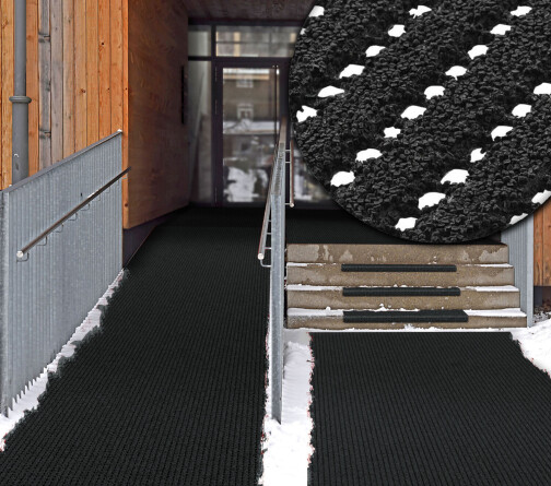 SafeStep AntiRutsch - Sicherheitsmatte PRO Graphit 1,20  x 6,00 Meter