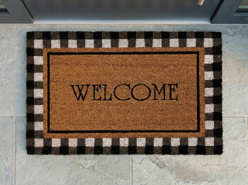 XL Fußmatte / Kokosmatte mit Welcome-Schriftzug...