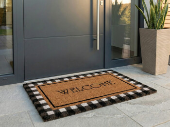 XL Fußmatte / Kokosmatte mit Welcome-Schriftzug...