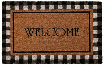 XL Fußmatte / Kokosmatte mit Welcome-Schriftzug 50x80cm