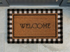 XL Fußmatte / Kokosmatte mit Welcome-Schriftzug 50x80cm