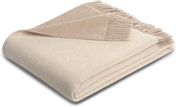 Plaid / Decke Plaid nature-beige 130 x 170cm