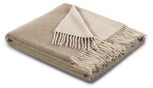 Plaid / Decke Plaid natur-sand 130 x 170cm