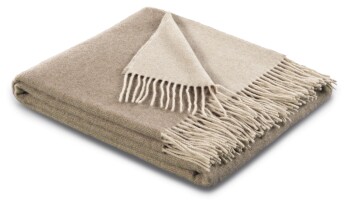 Plaid / Decke Plaid natur-sand 130 x 170cm
