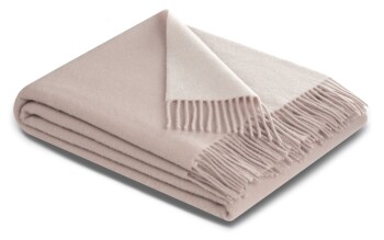 Plaid / Decke Plaid rosé-ecru 130 x 170cm