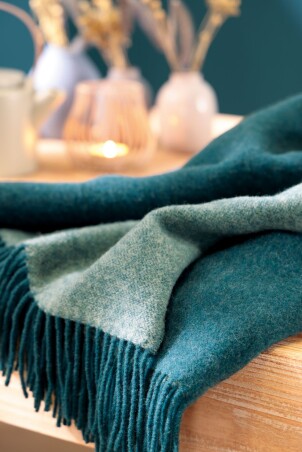 Plaid / Decke Plaid teal-green 130 x 170cm