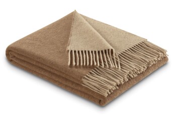 Plaid / Decke Plaid camel-beige 130 x 170cm