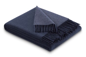 Plaid / Decke Plaid navy-denim 150 x 200cm