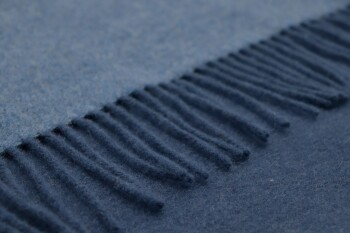 Plaid / Decke Plaid navy-denim 150 x 200cm