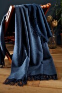 Plaid / Decke Plaid navy-denim 150 x 200cm