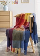Plaid / Decke Plaid Bright Square 130 x 170cm