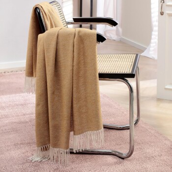 Plaid / Decke Plaid camel 130 x 170cm