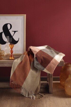 Plaid / Decke Plaid Desire camel 130 x 170cm