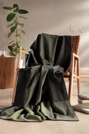 Plaid / Decke Plaid Frame green 150 x 200cm