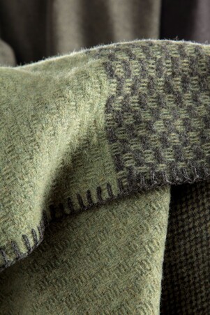 Plaid / Decke Plaid Frame green 150 x 200cm