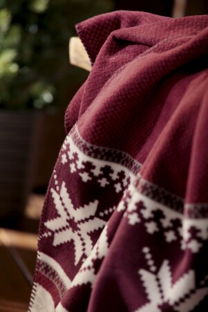 Plaid / Decke Wohndecke Nordic Knit 150 x 200cm